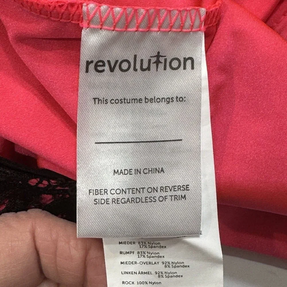 REVOLUTION Dance‎ Costume Dress Leotard Tutu Girls XXLC Black Pink Ballet Tap
